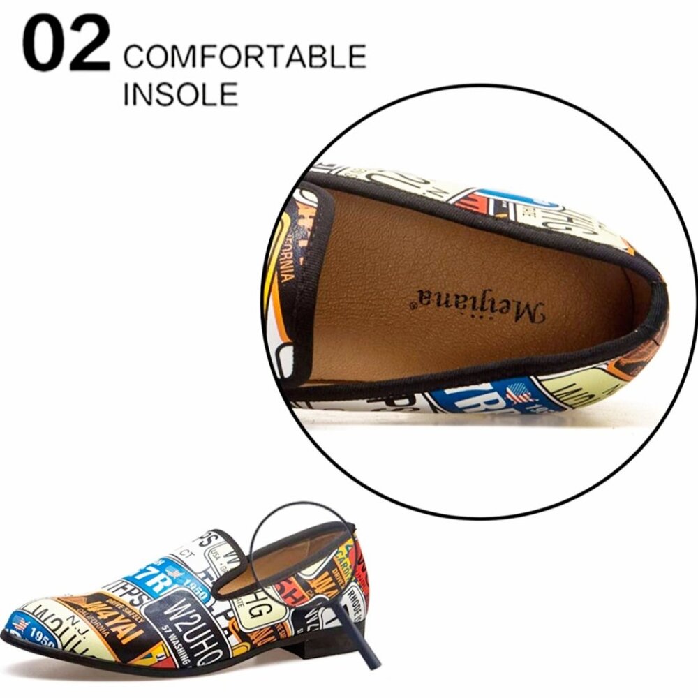 MeiJiaNa~ U.S. License Plate, Fashion- Loafer, Slip-On Shoes- Size 10- B09C3L711 - Picture 7 of 17